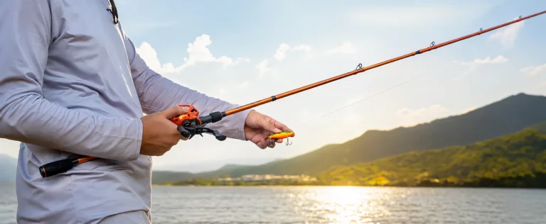 setuping Baitcaster combo for fishing