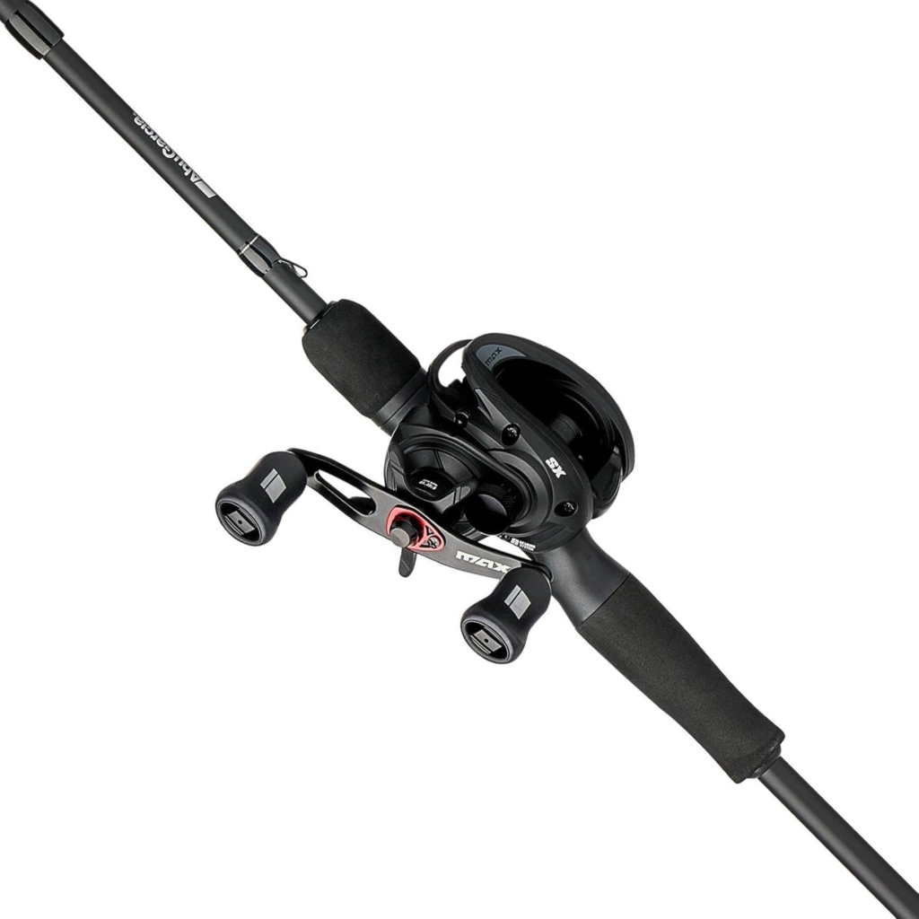 Abu Garcia Max SX Baitcaster Combo – 7' Medium Heavy Rod with 6.8:1 Low Profile Left-Hand Reel