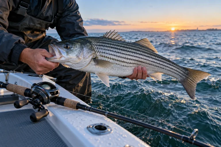 baitcaster combo for striped bass
