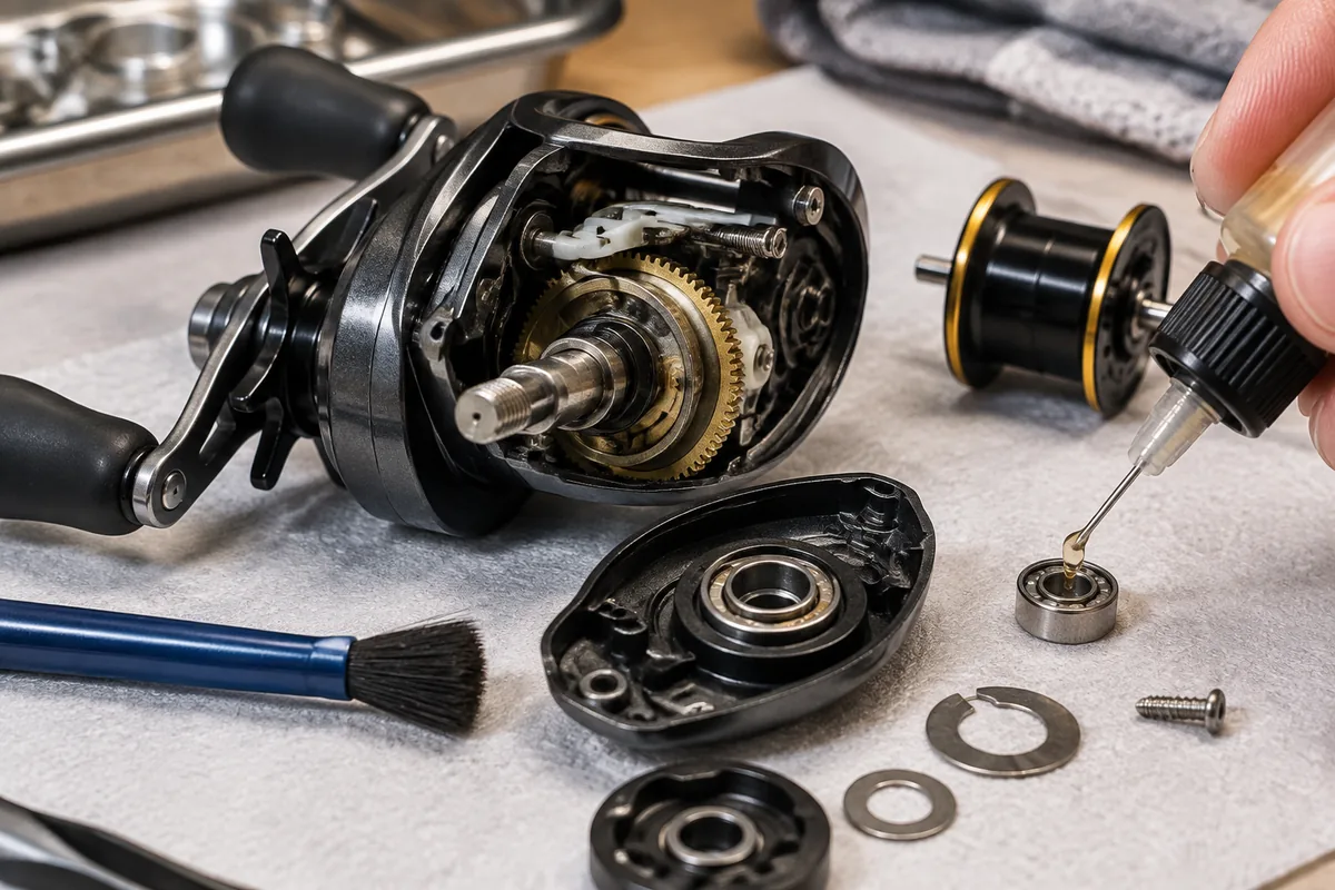 clean and lube a baitcaster