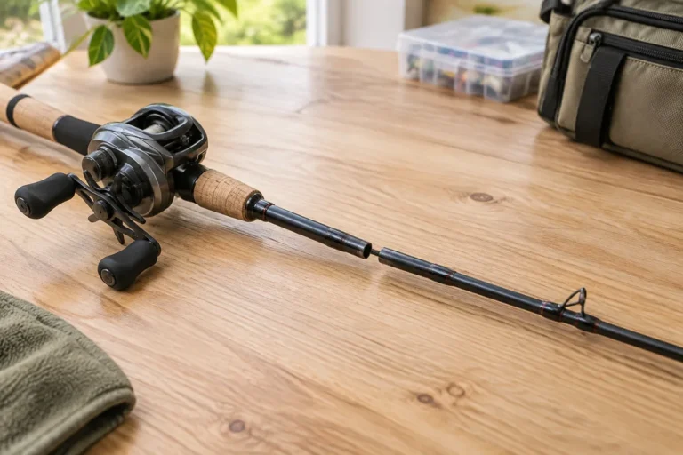 two piece baitcaster combo