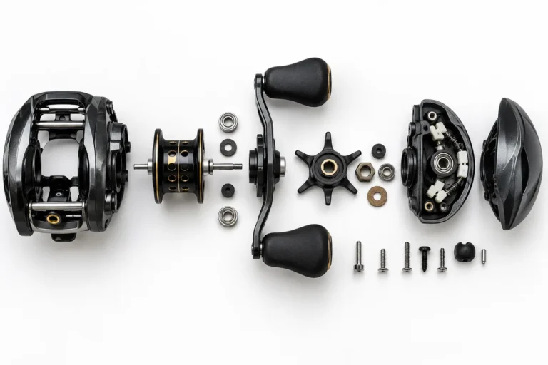 baitcaster reel parts and anatomy