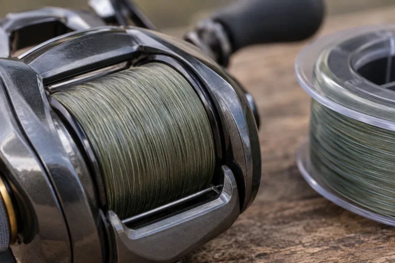 how much line does a baitcaster hold